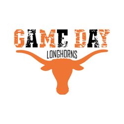 game day longhorns ncaa svg digital download