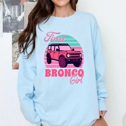 funny pink ford bronco girl svg