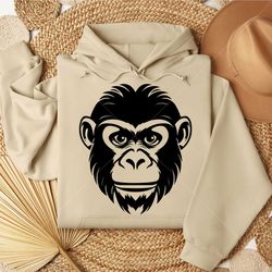 monkey head svg, monkey svg