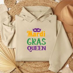 Mardi Grass Queen Svg and T-shirt Design