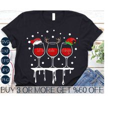 wine svg, christmas png, wine glass svg, santa squad svg, wine lover svg, christmas crew shirt png, cricut, sublimation designs downloads