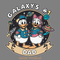 galaxys dad donald and daisy duck svg digital download files