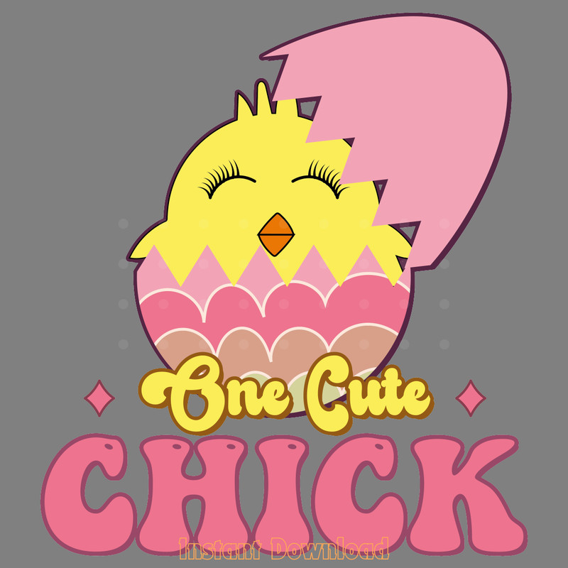 One-Cute-Chick,-Retro-Easter-Sublimation-PNG200424CF16902.png