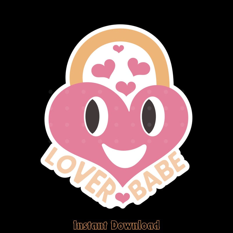 Lover-Babe,-Valentine-Stickers-Printable-PNG200424CF17133.png