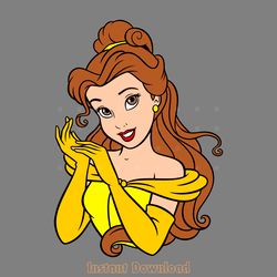 belle svg, easy cut file for cricut, layered by colour