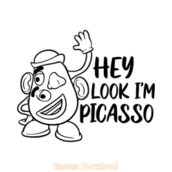 hey look i'm picasso svg digital download files