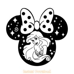 princess ariel svg digital download files