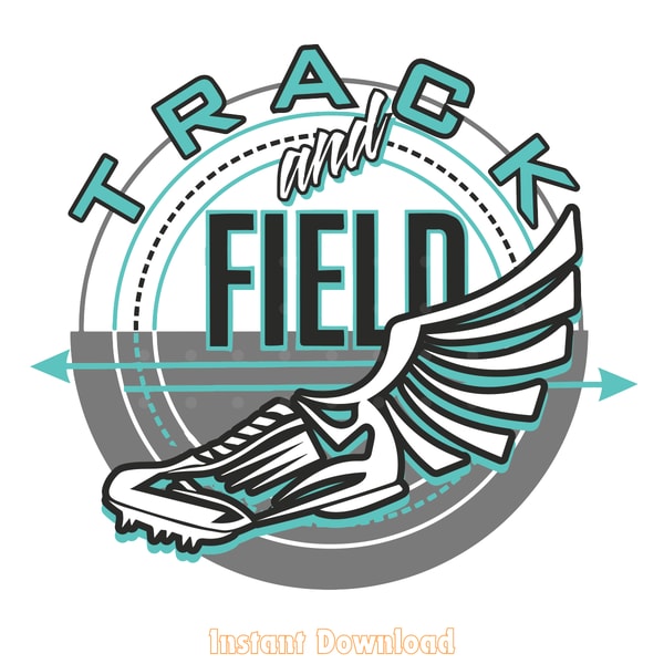 Track and Field Design! EPS Digital Download Files - Inspire Uplift