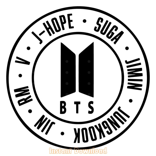 BTS Svg BTS Logo svg bangtan boys Kpop svg BTS Army svg Inst | Inspire ...