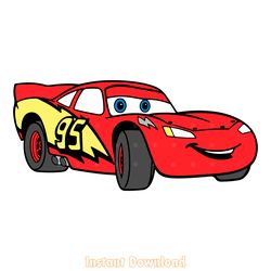 lightning mcqueen cars vector svg digital download files