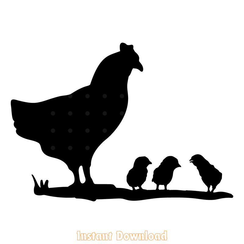 Hen-And-Chicks-Silhouette-SVG-Digital-Download-Files-2092699.png
