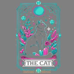 the cat png, cat tarot card png, witch digital download files