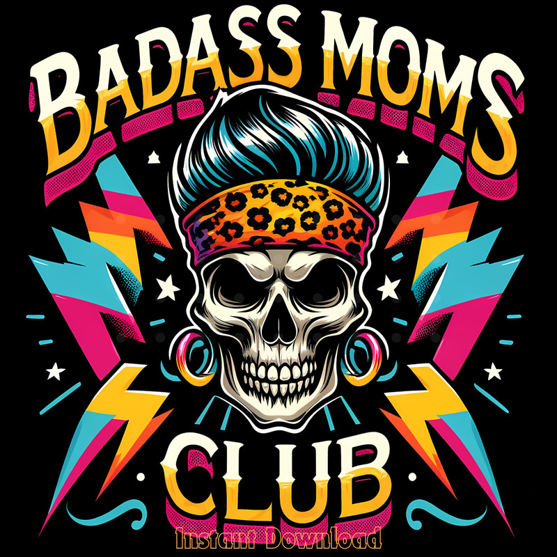 Retro-Groovy-Badass-Mom-Tee-Design-Digital-Download-Files-PNG140624CF842.png