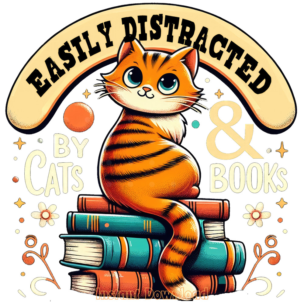 Cats-and-Books-Png,-Easily-Distracted-Digital-Download-Files-PNG140624CF1268.png