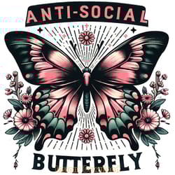 anti-social butterfly png jesus png digital download files