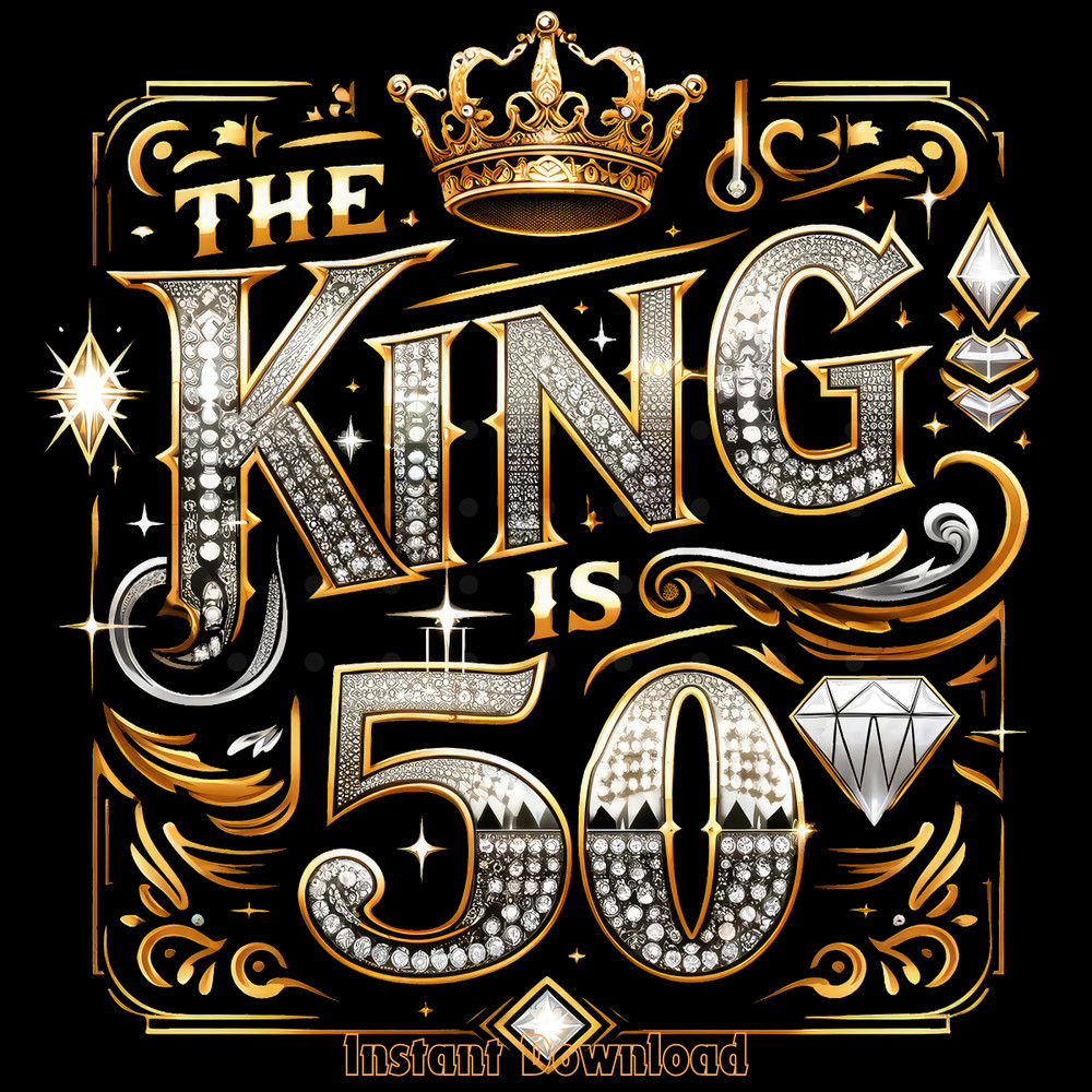 50th-Birthday-T-Shirt-Png,-the-King-Digital-Download-Files-PNG140624CF910.png
