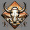 Western-Cow-Skull-Desert-Png,-Retro-West-PNG140624CF1319.png