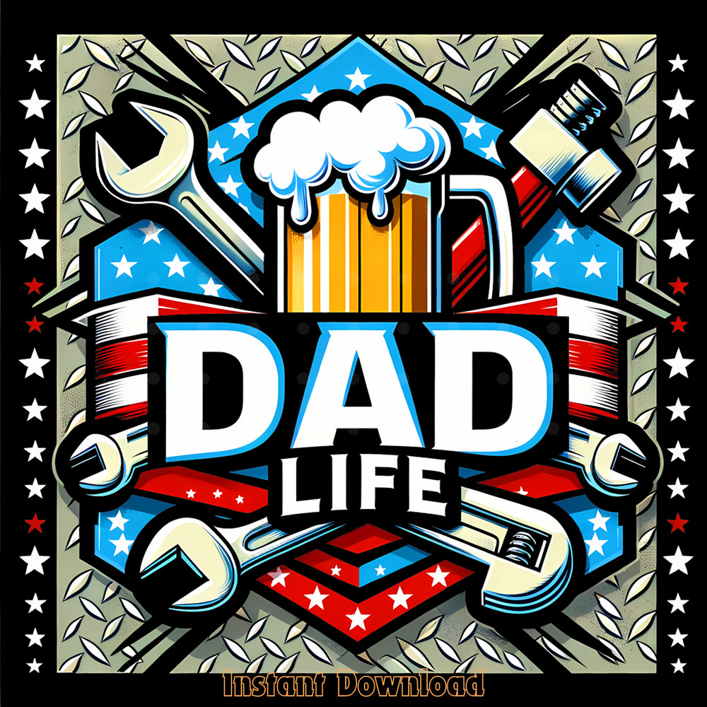 American-Flag-Dad-Life-Beer-Png,-Sublima-PNG140624CF529.png