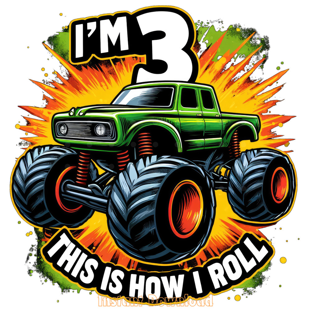 Kids-I'm-3-PNG,-Monster-Truck-3rd-Png-Digital-Download-PNG140624CF949.png