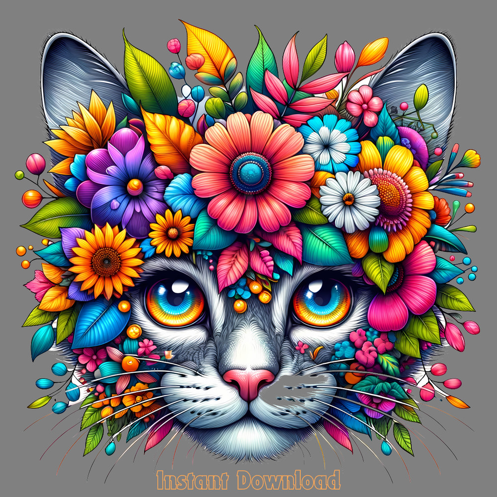 Cat-and-Flowers-Png,-Mama-Cat-Png-Digital-Download-Files-PNG140624CF572.png