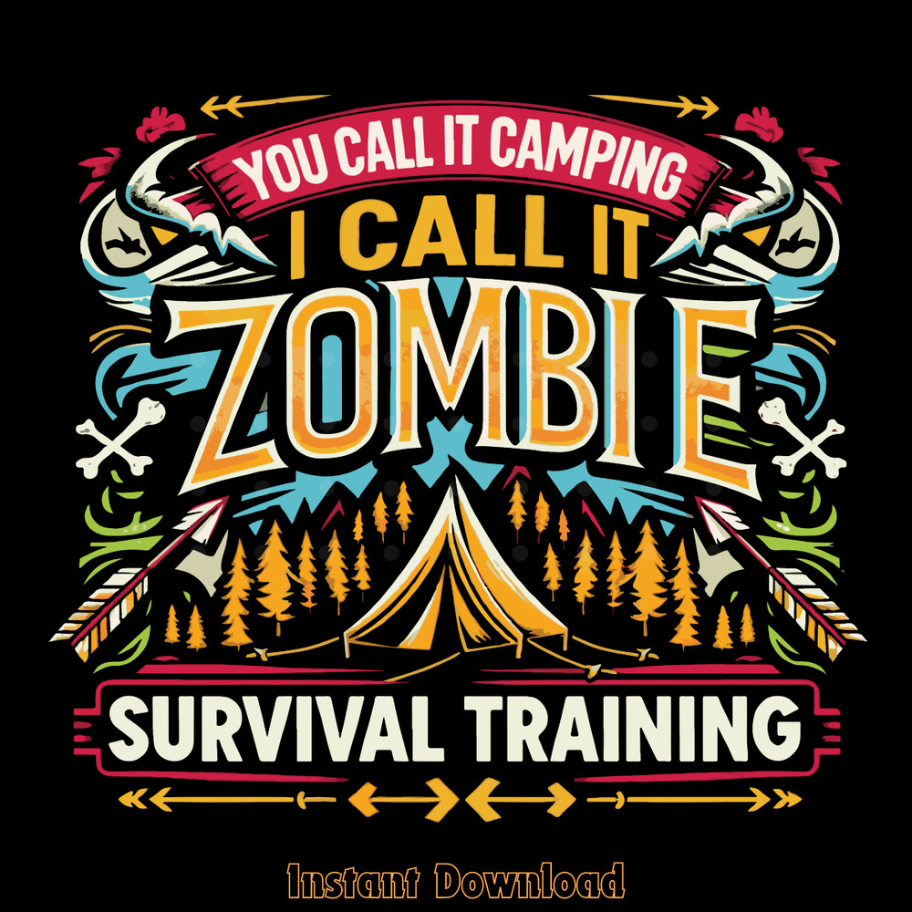 Zombie-Survival-Training-Png,-Funny-Camp-PNG140624CF589.png
