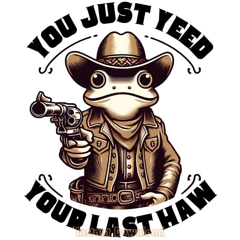 Funny-Frog-Cowboy-Png,-Western-Style-Cow-PNG140624CF636.png