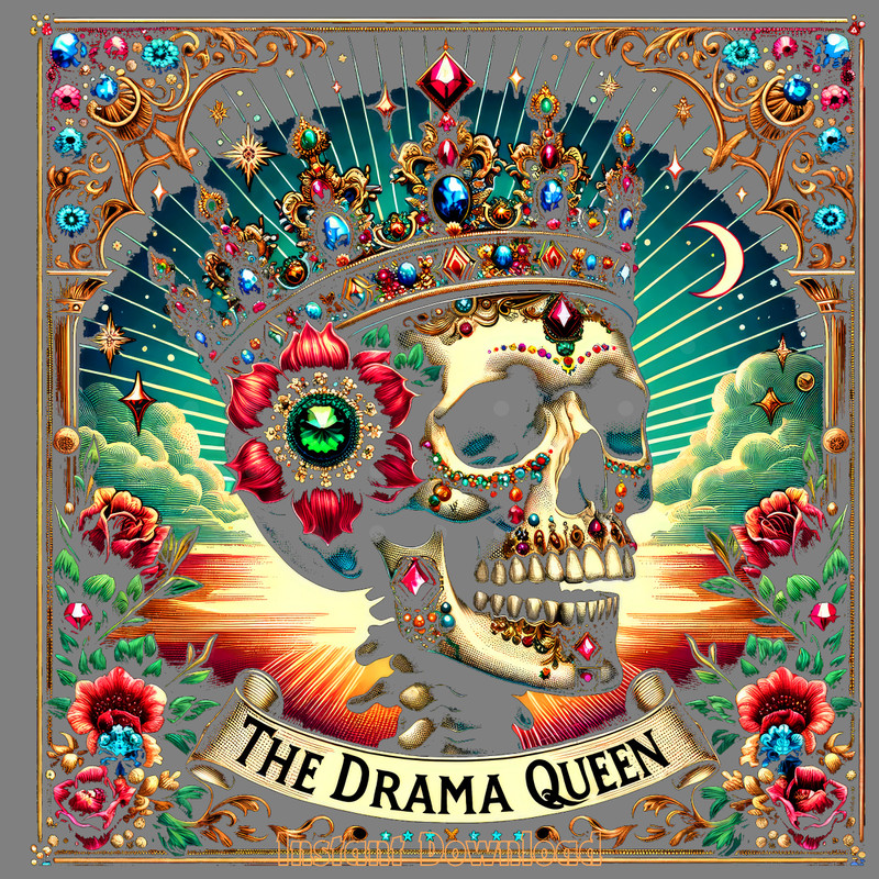 The-Drama-Queen-Tarot-Card-PNG,-Funny-Digital-Download-Files-PNG140624CF1061.png