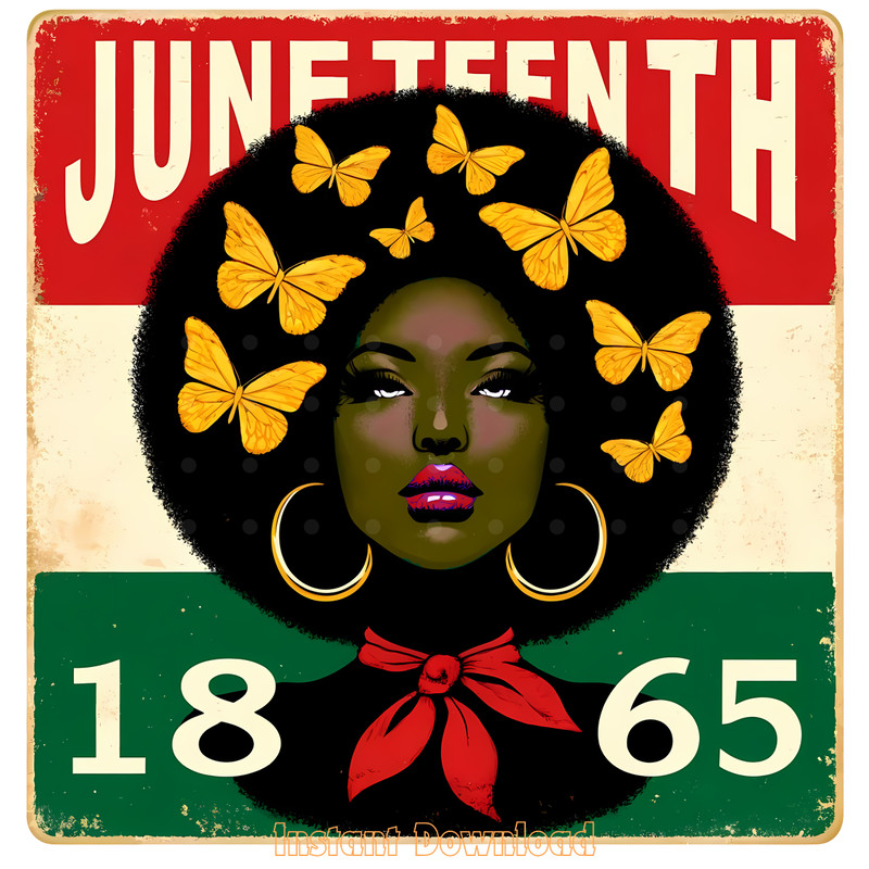 Juneteenth-Png,-Black-Women-Png,-Afro-Pn-PNG140624CF710.png