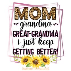 grammy sublimation mom png, grandma png digital download files