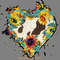 Cowhide-and-Sunflower-Png,-Cowhide-Heart-PNG140624CF368.png