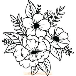flower svg flower bouquet svg digital download files