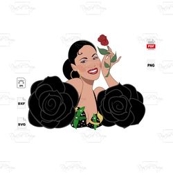 selena quintanilla art svg, selena quintanilla, selena svg, selena t shirt, como la flor svg, selena gift, selena vintag