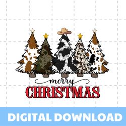 Merry Christmas Western Cowboy Vibe PNG Download
