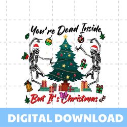 Dead Inside But Its Christmas SVG