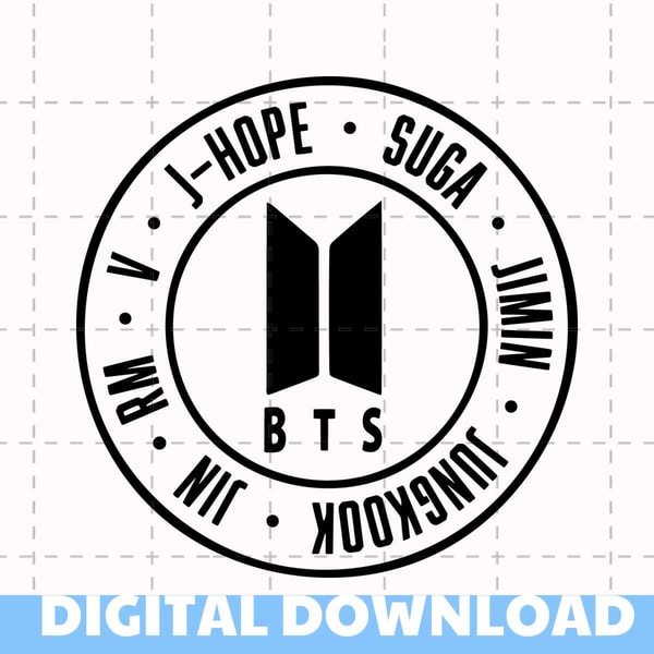 BTS Svg BTS Logo svg bangtan boys Kpop svg BTS Army svg Inst | Inspire ...