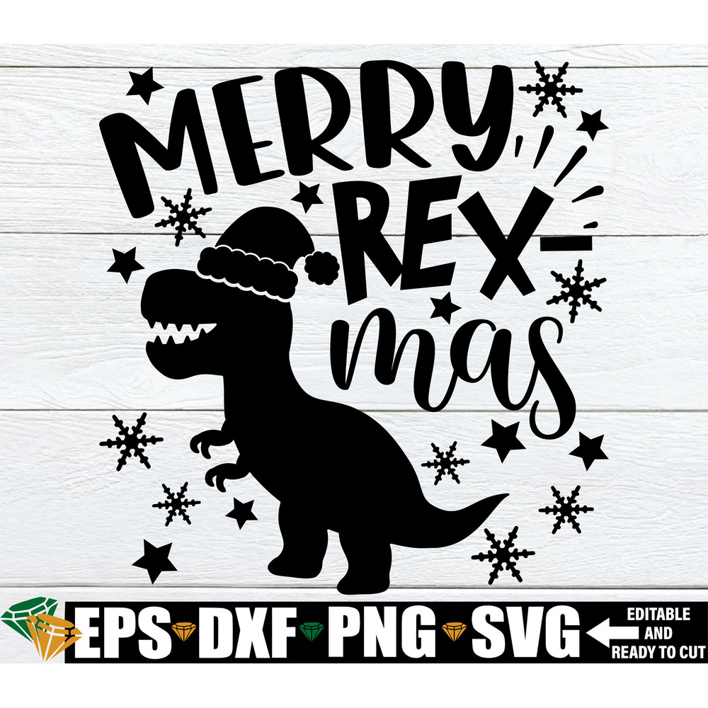 Merry Rexmas, Merry Rex-Mas svg, Funny Kids Dinosaur Christmas Shirt SVG, Boys Christmas svg, Funny Christmas svg, T-Rex Christmas svg.jpg