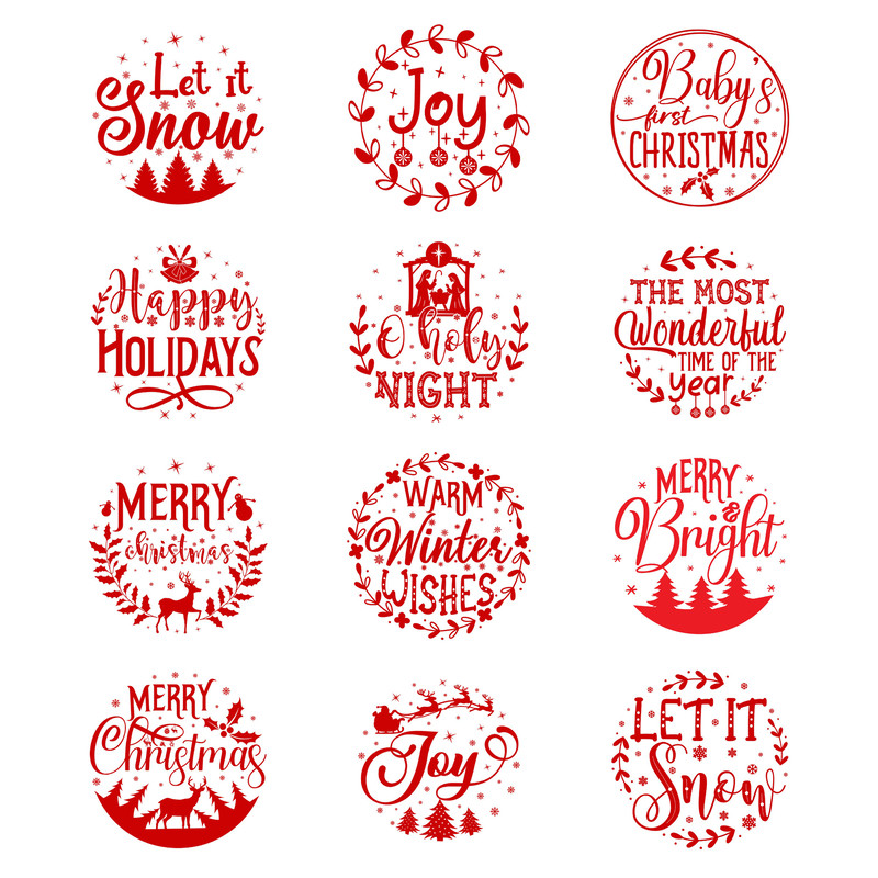 Christmas Svg 2023, Round Christmas Ornaments SVG, Merry Christmas Quote 2023 SVG, Christmas Round Sign svg, Christmas Ornament Svg Bundle.jpg