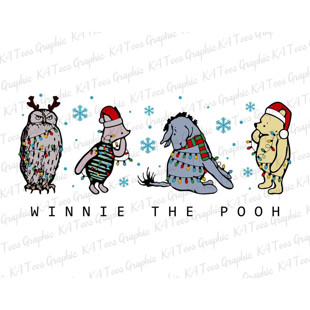 Christmas Character PNG, Christmas Png, Bear And Friends Png, Christmas Squad Png, Merry Christmas Png, Christmas Lights Png.jpg