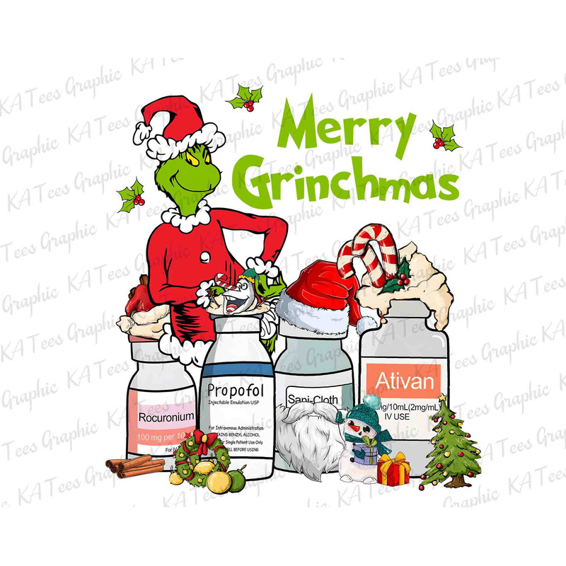 Merry Grinchmas PNG, Christmas Nurse Grinchmas Png, Christmas Png, Nurse Life Christmas Png, Christmas Doctor Png, Peppermint Propofol Shirt.jpg