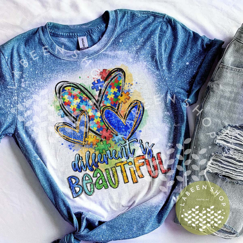Autism Awareness PNG, Autism Different Is Beautiful, Autism Awareness Png, Western Autism, Autism shirt, Autism Sublimation Digital Download.jpg