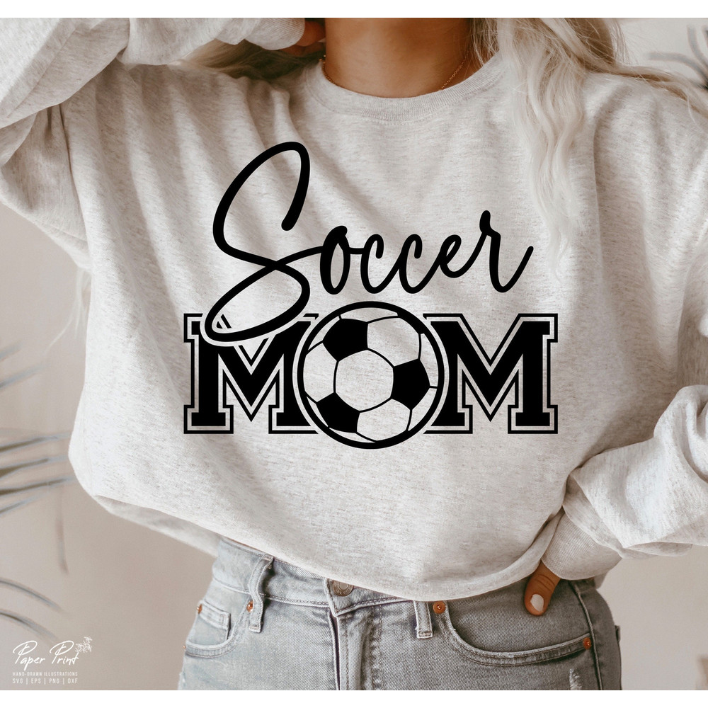 Soccer Mom SVG PNG, Soccer Season SVG, Sports Svg, Soccer vibes Svg, Gift for mom Svg, Png Dxf Cut file for Circut Sublimation Silhouette 1.jpg