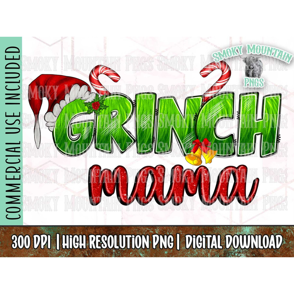 Grinch Mama PNG Christmas Sublimation Christmas Png Holiday Png The Grinch Png Grinch Sublimation Mean One Png Christmas Dtf Designs.jpg