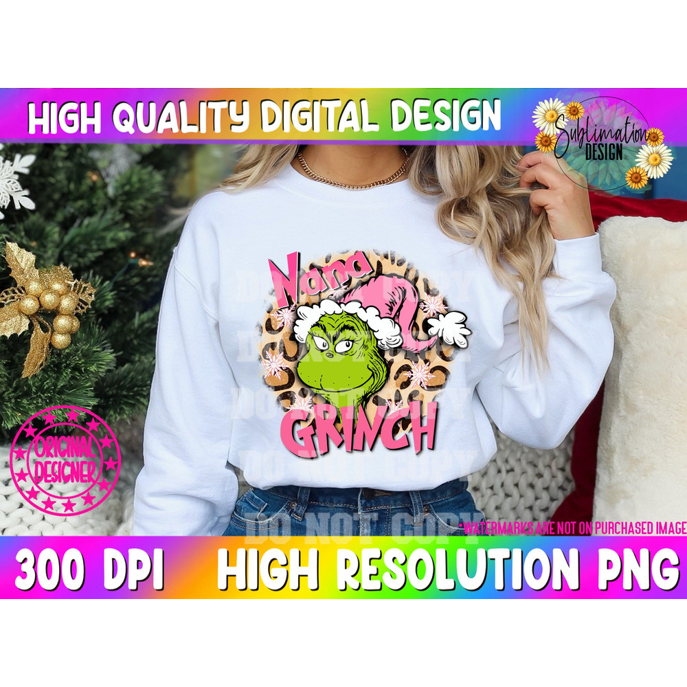 Nana Grinch png The Grinch Png Grinch Png Christmas Sublimation png Pink Grinch Png Trendy tree png Pink Christmas grinch tree png 1.jpg