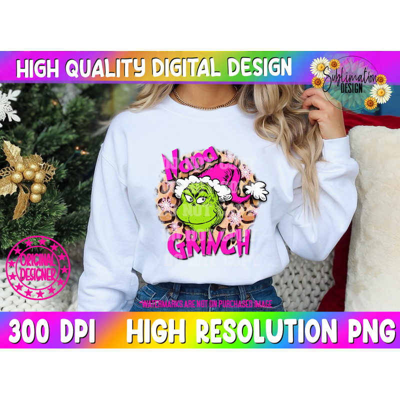 Nana Grinch png The Grinch Png Grinch Png Christmas Sublimation png Pink Grinch Png Trendy tree png Pink Christmas grinch tree png.jpg