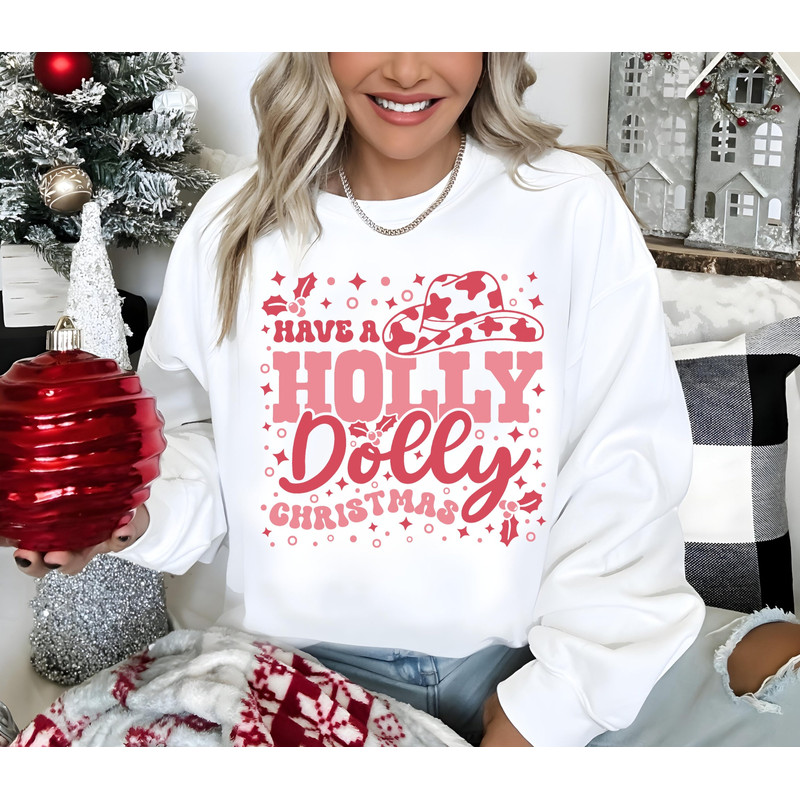 Cowgirl pink leopard Holly Dolly Christmas Png Sublimation, Pink Christmas Png, Cowgril Christmas Png, Cowgril Hat Png, jolly png, Western.jpg