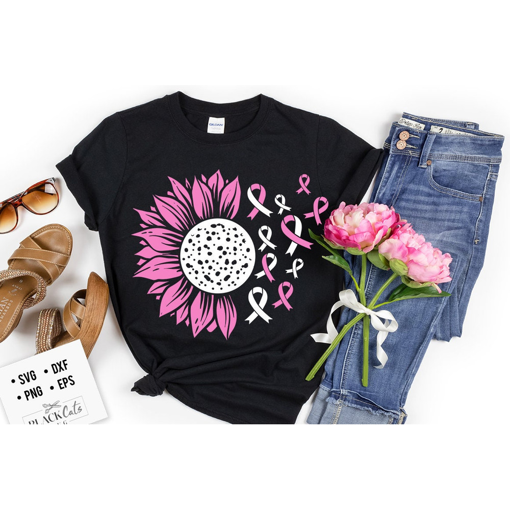 Cancer awareness sunflower svg, Sunflower svg, sunflower quotes svg, sunshine svg, Funny sunflower quotes svg, kindness svg.jpg