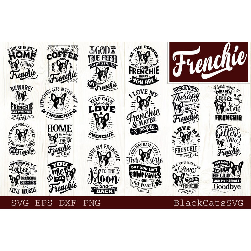 Frenchie Bundle SVG 20 designs, French bulldog dog svg, I love my Frenchie svg, Frenchie dog svg, Frenchie lover bundle svg, Dog bundle svg.jpg