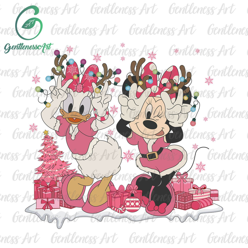 Merry Christmas Png, Christmas Character, Christmas Squad Png, Christmas Friends Png, Holiday Season Png, Pink Christmas Tree Png 1.jpg