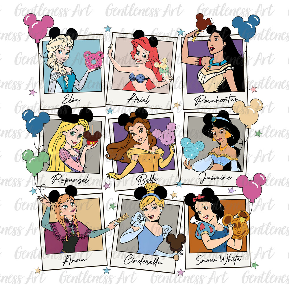 Princesses Png, Vintage Princess Png, Vacay Mode Png, Family Trip Png, Magical Kingdom, Only Png.jpg