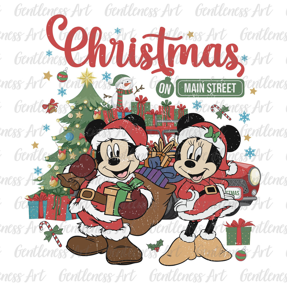 Retro Merry Christmas Png, Christmas On The Main Street, Christmas Mouse Couple, Christmas Squad Png, Christmas Friends, Holiday Season Png 1.jpg